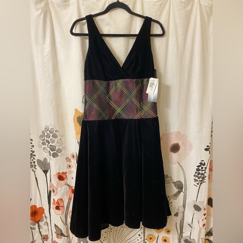 Victor costa vintage velvet dress NWT
